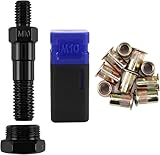 Rivet Nut Tool Mandrel M10 and 10 Rivet Nuts, Rivet Tool Set Spare Part, Nutsert Tool Accessories Set Compatible with Amjoy/RZX/Astro Riveters