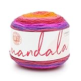 Lion Brand Yarn, Multicolor Varigated Mandala Yarn for Crocheting and Knitting, Craft Yarn, Andorian, 1 Pack