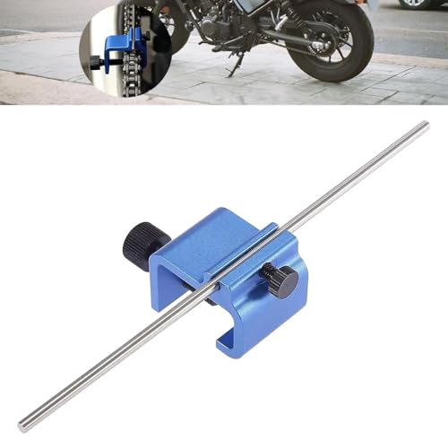 Outil d'alignement de chaîne de moto avec fixation rapide - 4