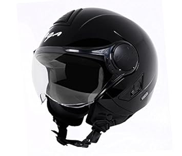 Vega Verve Open Face Helmet (Womens, Black, M)