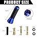 Yourkar Car Short Antenna, 1.4 Inch Aluminum Auto Roof Mount Short Antenna, Radio Antenna Mast Replacement with Screws Universal for Most Vehicles, Universal Car Accessories (Blue)