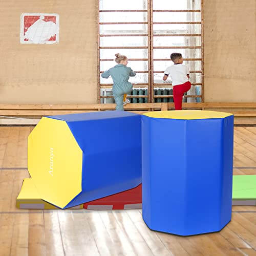 Gymnastics Octagon Tumble Mat, 23.62"X30.31" Octagon Gymnastics Mat, Skill Shape Tumbling Backbend Trainer, Somersault Backbend Tumbling Trainer For Home Gym Exercise #TOP2