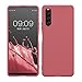 Produktbild kwmobile Hülle kompatibel mit Sony Xperia 10 IV - Hülle Silikon - Soft Handyhülle - Handy Case in Dark Rose