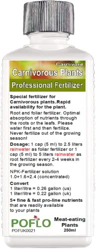 Carnivorous Plants Liquid Fertilizer HighTech NPK, Root Soil Foliar Fertiliser - Plant Food (250ml)