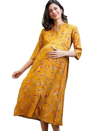 Image of AV2 Women's Rayon Relaxed Fit A Line Maternity Wear