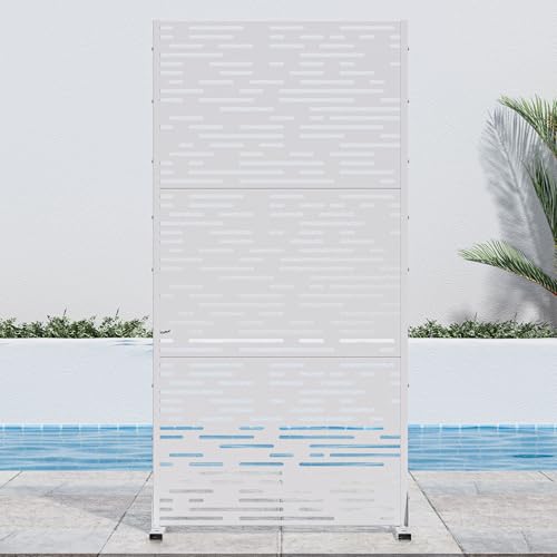 Casaphoria 72" H x 35" W Metal Outdoor Privacy Screen,