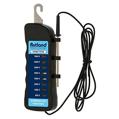 Rutland Essentials Fence Voltage Tester, Black