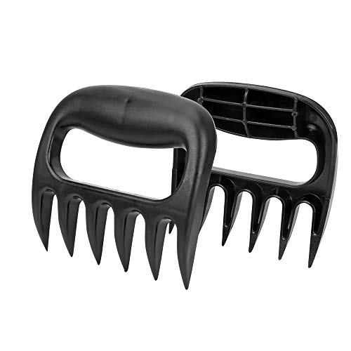 2Pcs/Set Black BBQ Set Barbecue Tool Bear Claws Barbecue Fork Pull Meat Shred Pork Clamp Roasting Fork Tongs
