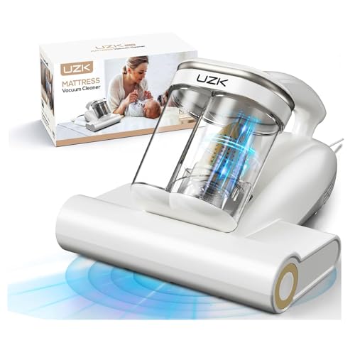 UZK Mattress Vacuum UV-C Light Heat 16kPa Bed Cleaner