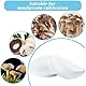 GORGECRAFT 100Stk Synthetische Filterscheiben 56mm Durchmesser Quantitatives Filterpapier Mittlere Geschwindigkeit Breite Öffnung Rundes Zellulose-Trichter-Filterpapier Für Buchner-Trichter-Pilzzucht