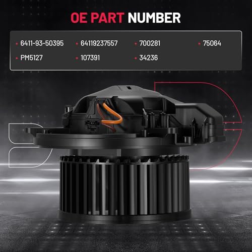 Image of BDFHYK AC Heater Blower Motor Fan 700281 Compatible with BMW 228i 230i 320i 328d 328i 330e 330i 335i 340i 428i 430i 435i 440i M2 M235i M3 M4,HVAC Blower Motor Assembly Replacement for 75064 PM5127