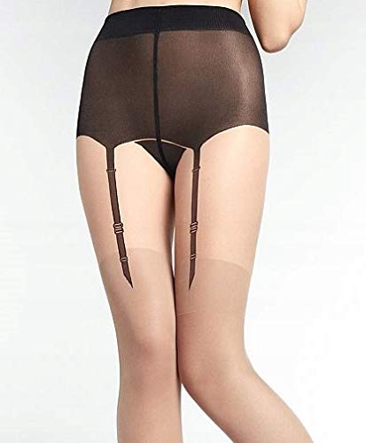 Marilyn Desire Faux Thigh High Stockings Bow Garter Illusion 20 Den European Pantyhose2