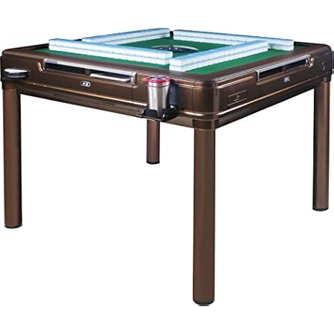 SOLOR松乐 Automatic Mahjong Table Dining Table with 4 Legs - 中國超大尺寸手感牌 Chinese Style, Philippine Style, Comes 2 Sets of Magnetic Tiles & 1 Table Cover Not Fit 166 American Mahjong Cover