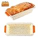 Lsydgn Forma do pieczenia chleba, mini bagietka, nieprzywierająca, prostokątna, silikonowa forma do chleba, silikonowa prostokątna forma do chleba, z powłoką nieprzywierającą do domowych ciast, tostów, do własnoręcznego wykonania chleba, kremowy kolor