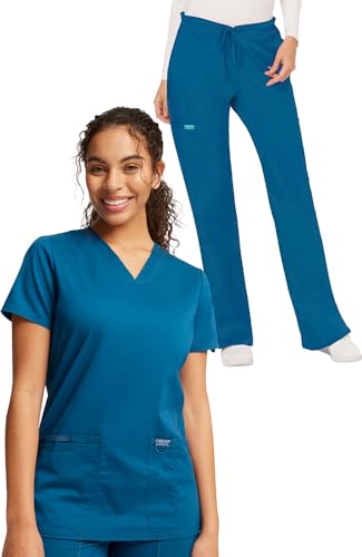 Vêtement de travail médical Cherokee | Blouse col V WW620 et pantalon WW120 pour femme