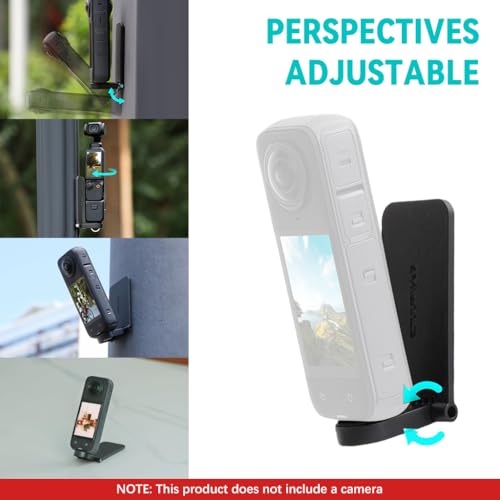 Image of ZORBES Magnetic Mount Stand Compatible for Insta360 X5 X4, Magnet Steering Holder Bracket with 1 /4 Screw for Insta 360 Action Camera, Stand Base for Insta360 X5 /X4 /X3 /GO 3 /GO 2 / DJI Pocket 3