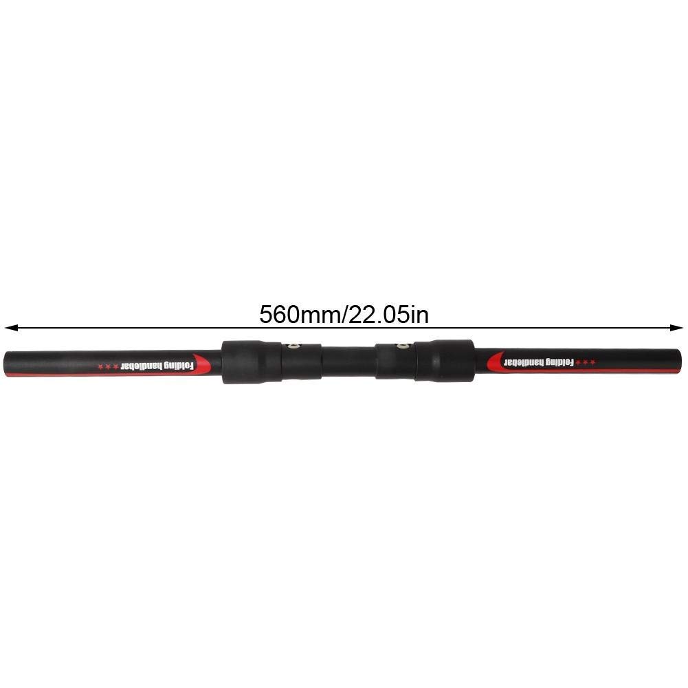 Tbest Tige de Guidon de vélo en Alliage d'aluminium Pliable à dégagement Rapide Accessoire de Remplacement