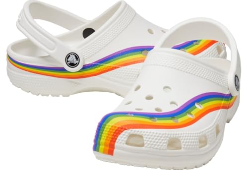 Image of Crocs Unisex-Adult Classic Rainbow Dye Clog