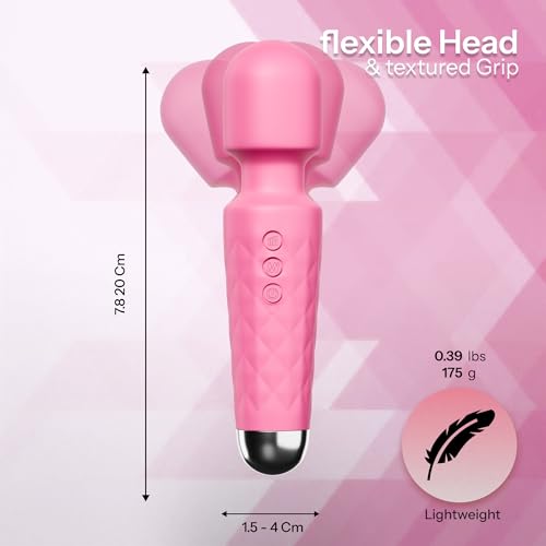 Image of ZYLLION Massager for Full Body Pain Relief | Rotatable Head & Quiet | USB Rechargeable Wireless Body Massager for Women | Waterproof Medical Grade Silicon | For Neck, Back, Shoulders, Legs & More