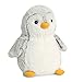 Aurora® Playful Pompom Penguin™ Stuffed Animal - Vibrant Companions for Warm Cuddles - Perfect for Adults, Kids, and Birthdays - Gray 8.5 Inches