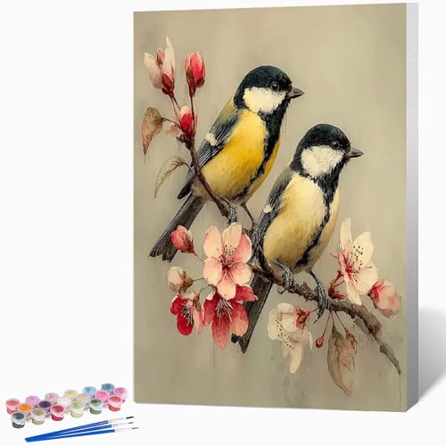 数字油絵 花 ペイントバイナンバー 風景, ナンバーペイント大人のDIYセット(ブラシとアクリル絵の具を含む)、クリエイティブな手作りの油絵セット、女性へのデジタル絵画ギフト、壁の装飾 70×95cm -WX251011C