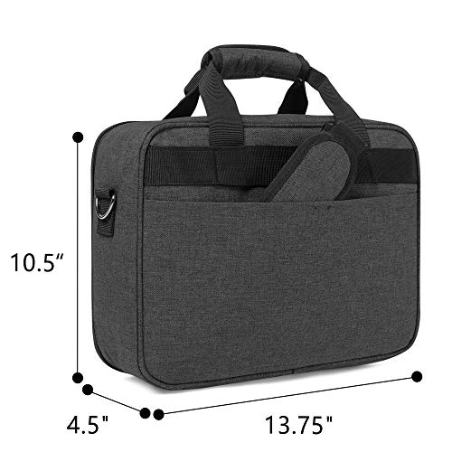 Luxja-Projector-Case-Projector-Bag-with-Accessories-Storage-Pockets-Compatible-with-Most-Major-Projectors-Medium1375-x-105-x-45-Inches-Black