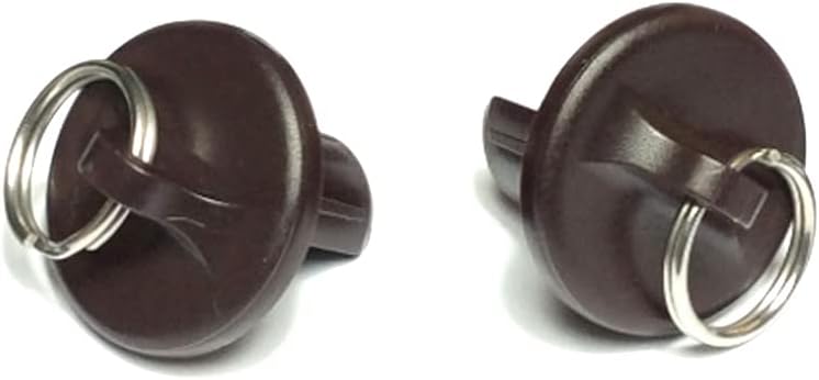 Replacement Shade Parts End Cap with Ring for Coolaroo Exterior Cordless Roller Shades Outdoor Blinds(Brown)