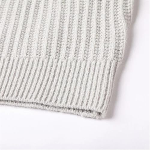 Dcvmvmn Mens Knit Jumper Solid Casual Basic Sweater Sleeveless For Autumn Winter V Neck Pullover4