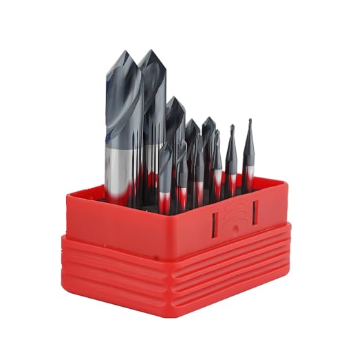 Image of Spot Drill Carbide Center Bit 90 1.0~12.0mm Steel Chamfer Location Prepare Guide Pilot Hole CNC Machine Tool TGB Series 11PCS