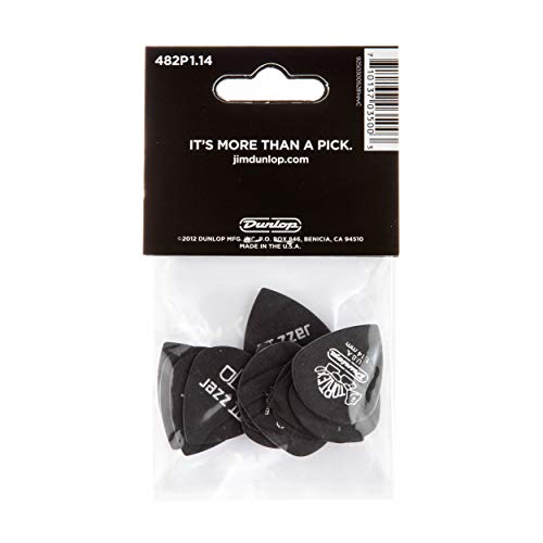 Dunlop 482P114 Médiators Tortex Pitch Black Jazz III 1,14mm sachet de 12 - Les Beatles, Paul McCartney, John Lennon, RIngo Starr, George Harrison Dunlop 482P114 Médiators Tortex Pitch Black Jazz III 1,14mm sachet de 12 – Image 6