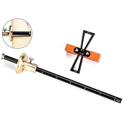 Fstop Labs Marking Gauge Woodworking Tool Set, 8 Inches Wheel Marking Gauge, Dovetail Marking Jig Marking Tool for Woodworking Cover