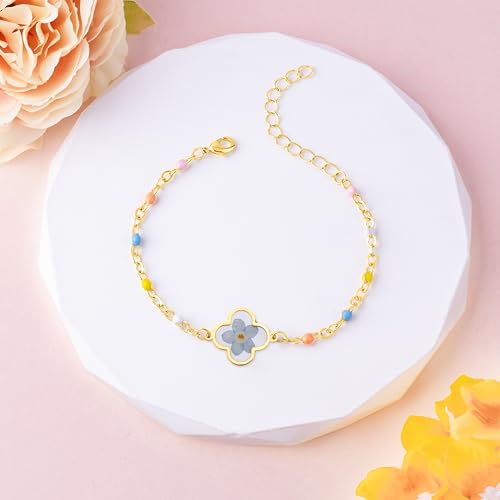 Miscarriage Gifts for Mother, Forget Me Not Flower Miscarriage Bracelet for Women Memorial to Stillborn Grief Sympathy Gift3