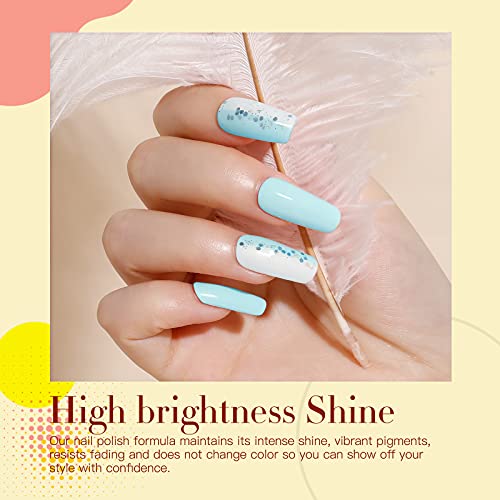 VOXURY Gel Nagellack UV Nagellack Pastell Set 6PCS Macaron Nagellack Shellac Gellack Sommerfarben Nagellack Gelnägel… – Bild 6