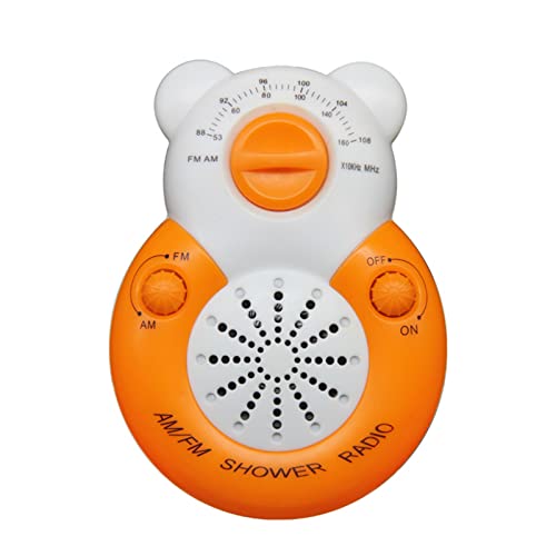 ZXNQ Radio de Douche, Mini Haut-Parleur étanche AM FM Radio Suspendue, portatif à Piles pour douches à Domicile