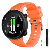 Watbro Compatible with Garmin Forerunner 45 band, Soft Silicone Sport Replacement Watch Band, Fitness Strap Bracelet Wristband for Garmin Forerunner 45 Smartwatch