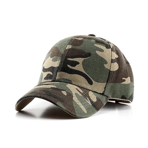 Yuannee Casquette de Baseball Camouflage,Tactical Hat Réglable Chapeaux Camouflage Casquettes de Militaire Army Camo Baseball Caps pour La Chasse La Pêche Activités de Plein Air(Camouflage)