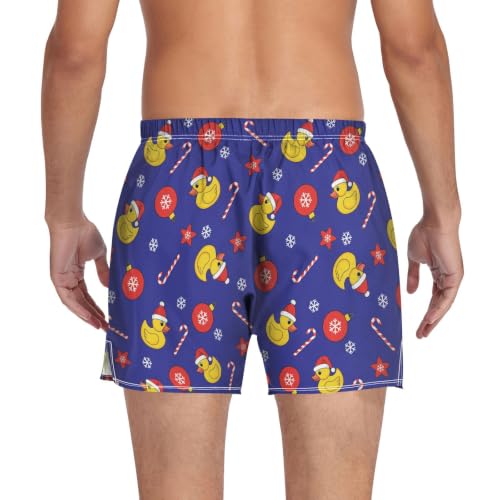 Image of Men's Boxer Shorts Cotton Loose Underwear with Button Fly
