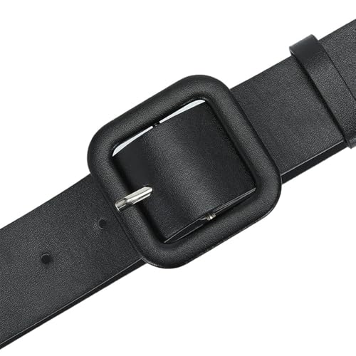 Women's Belt with Square Buckle in Candy Color, Simple and Versatile Belt for Jeans and Dresses4