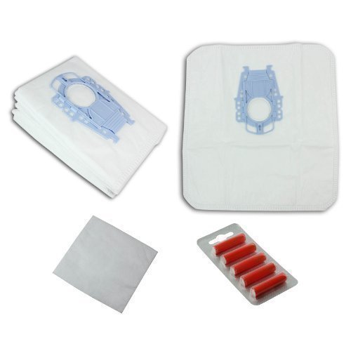 First4spares Type P Mega Air SuperTEX Dust Bags Filter Pad and 5 Fresheners for Bosch Vacuum Cleaners (Pack of 5 Bags)