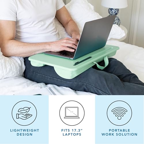 image for LAPGEAR Original Lap Desk – Fits Up to 17.3″ Laptops – Sage Gree