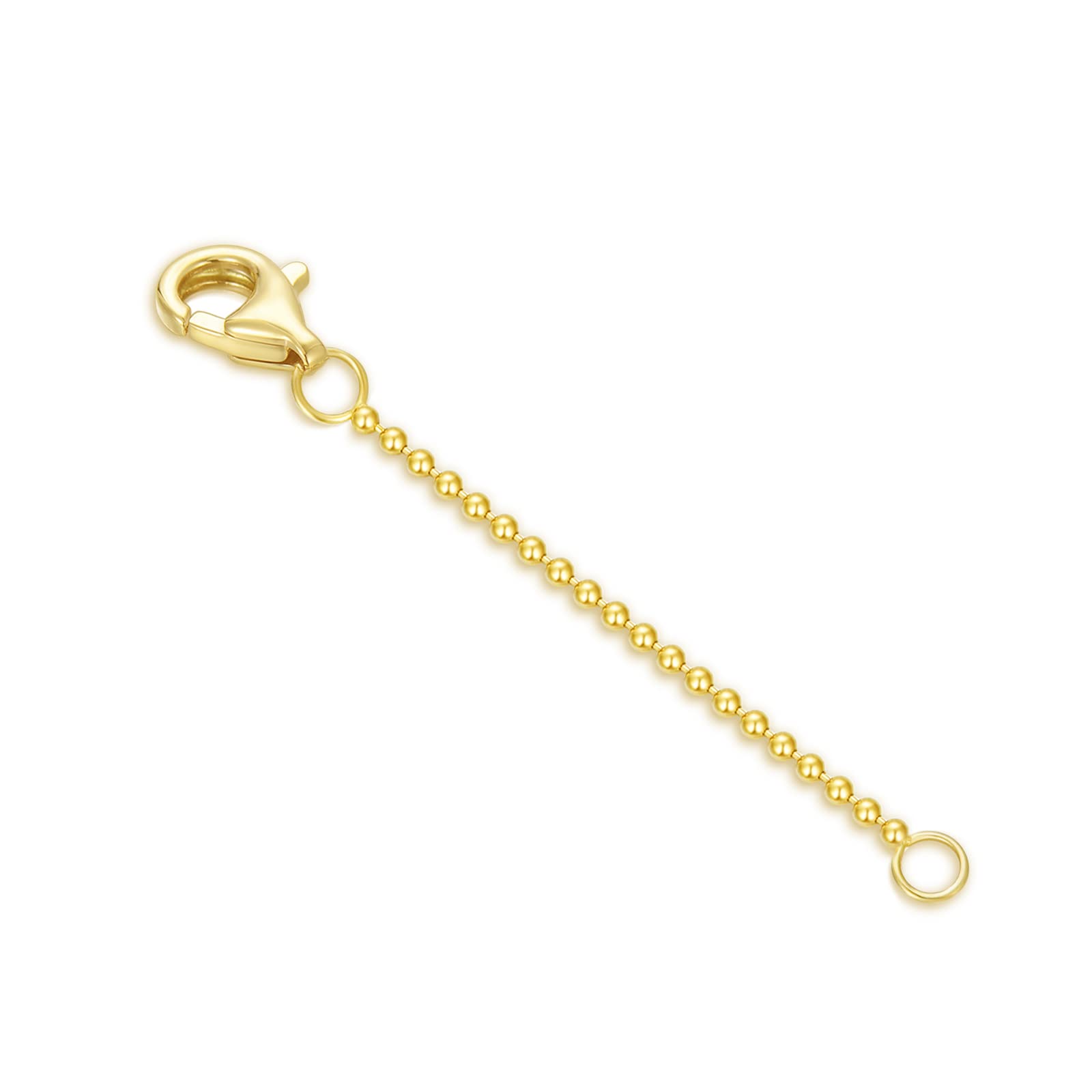 14k Gold Necklace &amp; Bracelet Extender Chain, Adjustable Extension Chain for Necklace &amp; Anklet