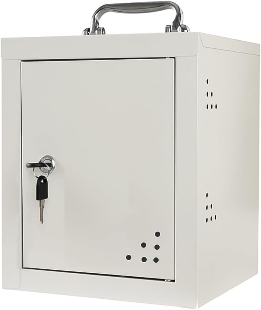 36 Bit Cell Phones Storage Cabinet, with Handle Storage Locker Box,Steel Clear Box Wall Mounted Cell Phone Cabinet,for Office Classroom (Size : 12)