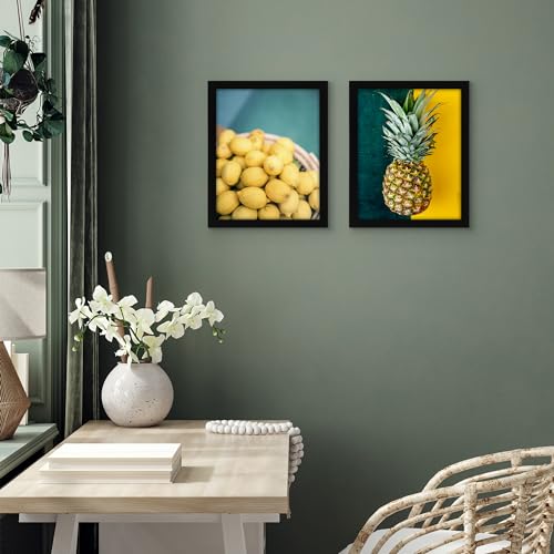 Image of Americanflat 11x14 Picture Frame with Shatter-Resistant Glass - Set of 2 - Signature Collection - Gallery-Style Frames Made of Engineered Wood - Picture Frames for Wall Display - Black