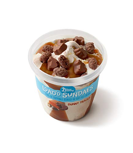 Blue Bunny Frozen Load\'d Sundaes Ice Cream Cup, Bunny Tracks, 8.5 Ounces