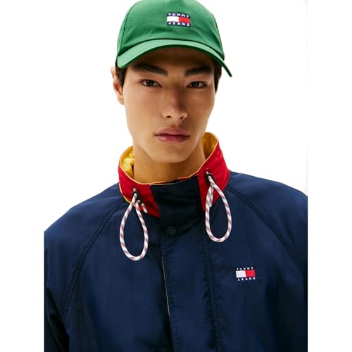 Tommy Jeans Men's Lightweight Hooded Waterproof Colorblock Windbreaker Jacket2