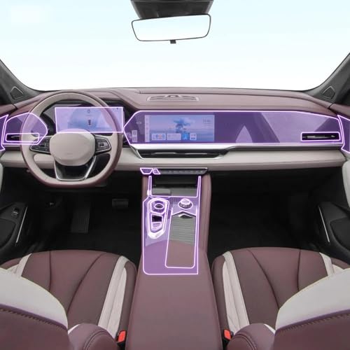 Film protection TPU anti-rayures pour console centrale et écran LCD Geely Monjaro