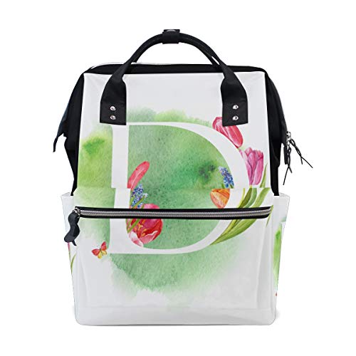 Besondere Vielzahl von lustigen Buchstaben D große Kapazität Wickeltaschen Mama Rucksack Multi Funktionen Windel Pflege Tasche Tote Handtasche für