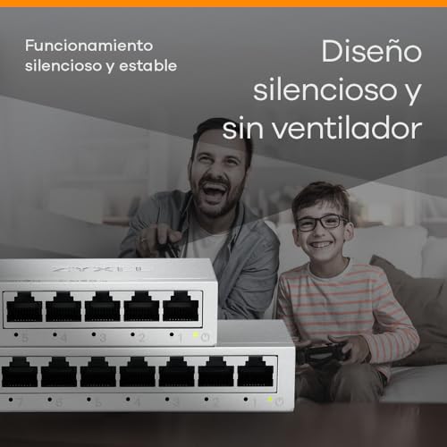 Conmutador Gigabit de 8 puertos Zyxel divisor de red LAN Ethernet splitter 6