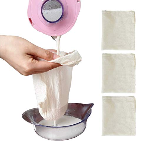 AOUXSEEM 4 Pack Small Cheesecloth Bags for Hot Milk Tea, Reusable Cold Brew