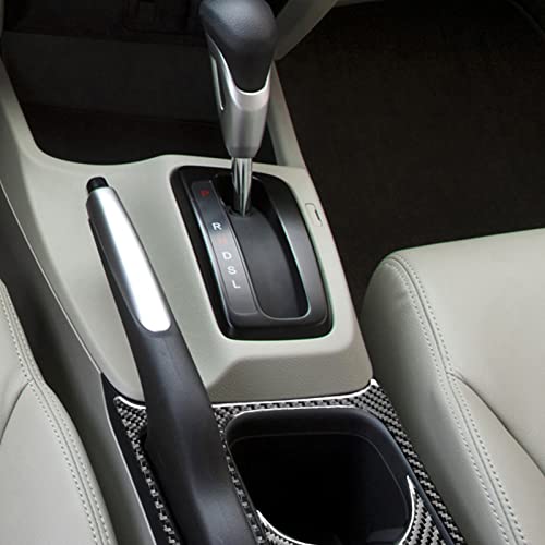 Portavasos interior fibra de carbono para Honda Civic 2012-2015 miniatura 3